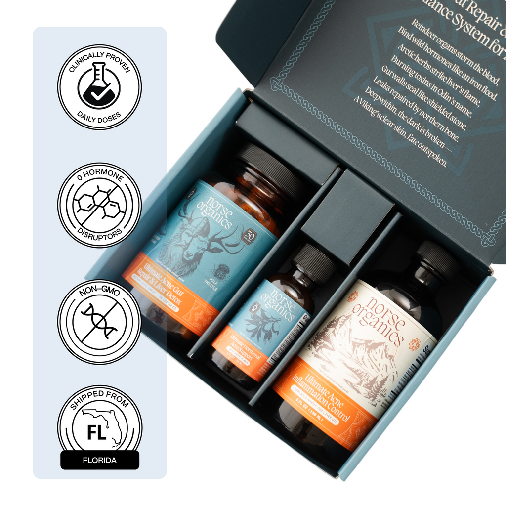Complete Gut Repair & Hormonal Balance System for Male Acne
